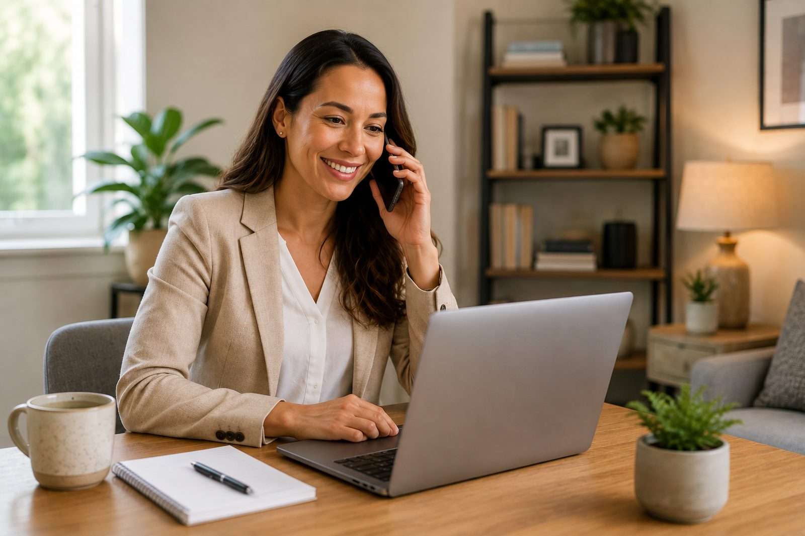 Woman comparing private health insurance plans online before speaking with a licensed advisor